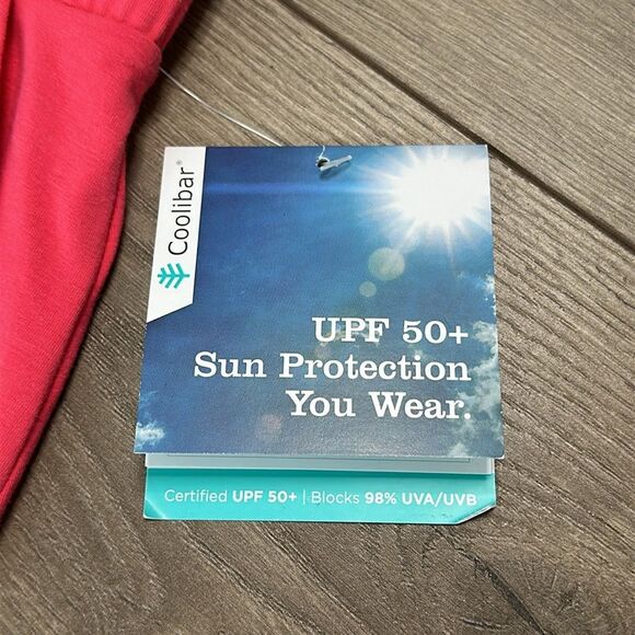 Coolibar 18” Plaka Knit Mid Rise Pink Active Skirt Skort UPF Size Large - Picture 12 of 14